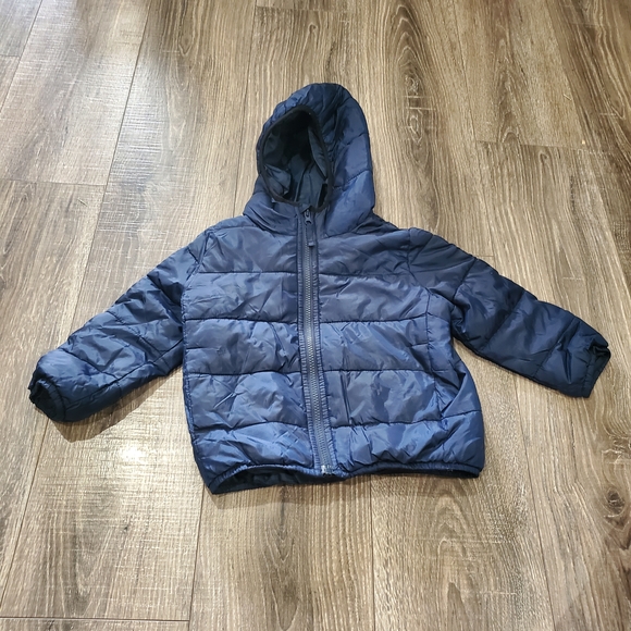 Boys The Children's Place Jacket Boy Size 2T Navy Puffer Jacket - Picture 1 of 3